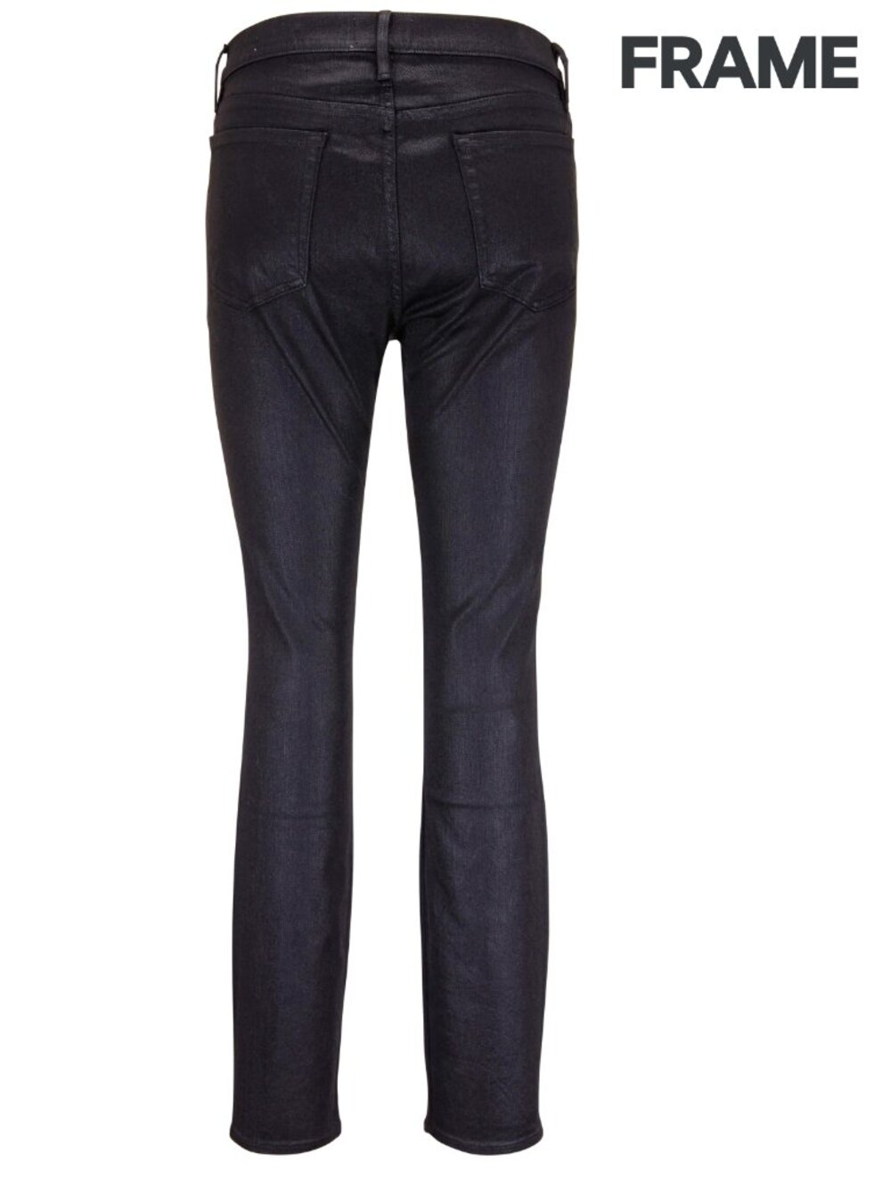 FRAME Men's Denim Black Slim Jeans with Coated Finish - 36 - Picture 10 of 10